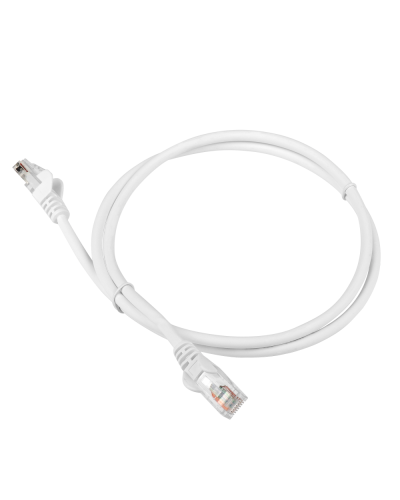 Патч-корд LANMASTER LSZH UTP кат.5e, 0.3 м, белый LANMASTER LAN-PC45/U5E-0.3-WH в Златоусте Патчкорды (медные) Pintop.ru